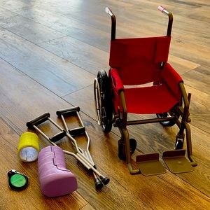 American Girl Doll Wheelchair/Injury Set